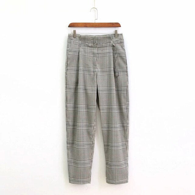 Withered blazer feminino england plaid women blazers and jackets plus size top suit women ensemble femme 2 pieces pantalon tops