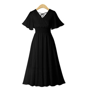 plus size dress white bandage elegant midi pink chiffon black office summer ruffle big vestiti donna v neck tallas grandes mujer