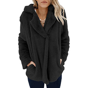 Fur basic women jacket warm casual winter autumn women coat 2019 fashion black spring short jackets coats female outwear CDR78