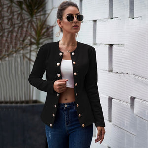 Lossky Jackets Cardigan Coat Women Long Sleeve Spring Autumn Blouson Femme Casual Red Office Clothes Outfit Work Outerwear 2019