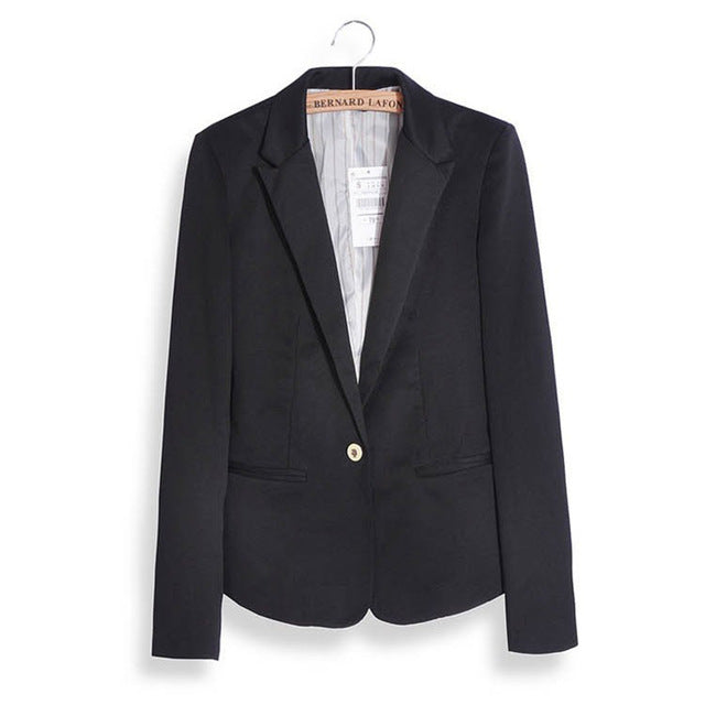 Ladies Blazer Long Sleeve Blaser Women Suit jacket Female Feminine Blazer Femme Pink Blue Yellow Black Blazer Autumn