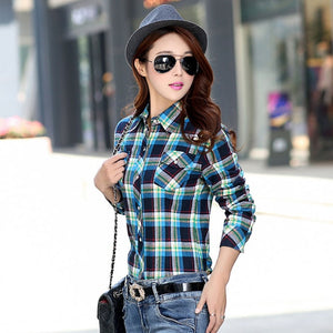 2019 Brand New Winter Warm Women Velvet Thicker Jacket Plaid Shirt Style Coat Female College Style Casual Jacket Outerwear