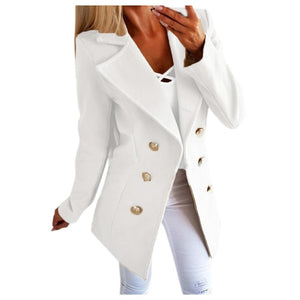 2019 Womens Plus Size Blazers And Jackets Winter Casual Buttons Open Front Coat Ladies Office Jacket Outwear blazer feminino