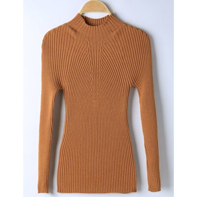 Winter Casual Knitted Turtleneck Sweater Women Fashion Slim Long Sleeve Autumn Bottoming  Female Sexy Tight Pullover Sweater Top