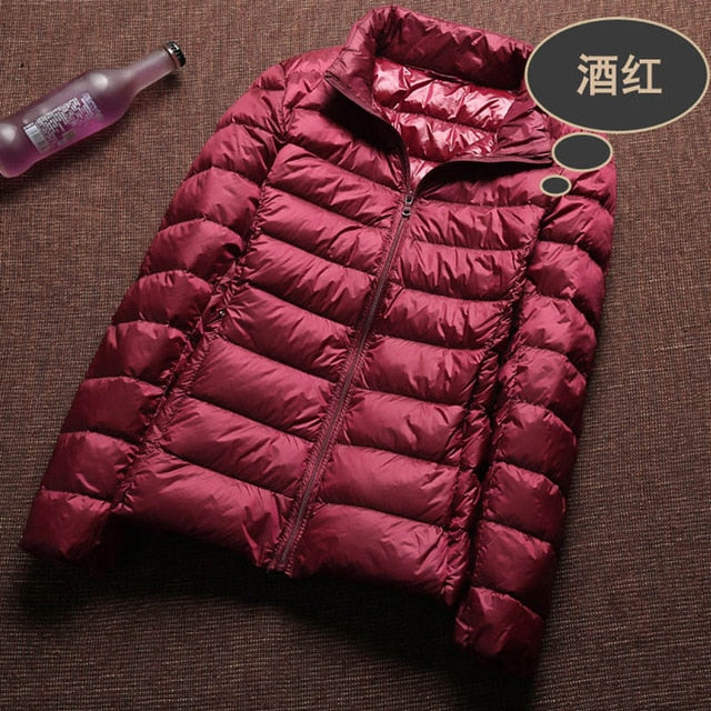 Ultra Light 90% White Duck Down Jacket Women Winter Coat 2018 Thin Female Winter Slim Warm Jacket Windproof Down Coat Plus colth