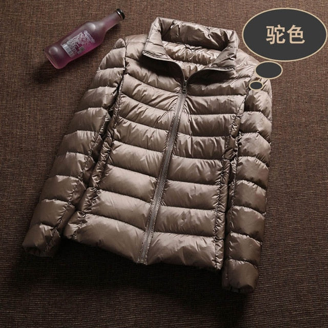 Ultra Light 90% White Duck Down Jacket Women Winter Coat 2018 Thin Female Winter Slim Warm Jacket Windproof Down Coat Plus colth