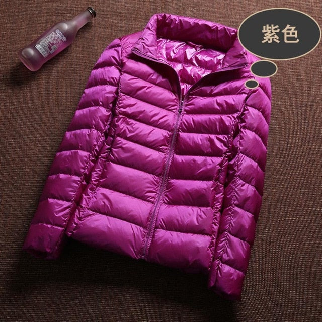 Ultra Light 90% White Duck Down Jacket Women Winter Coat 2018 Thin Female Winter Slim Warm Jacket Windproof Down Coat Plus colth